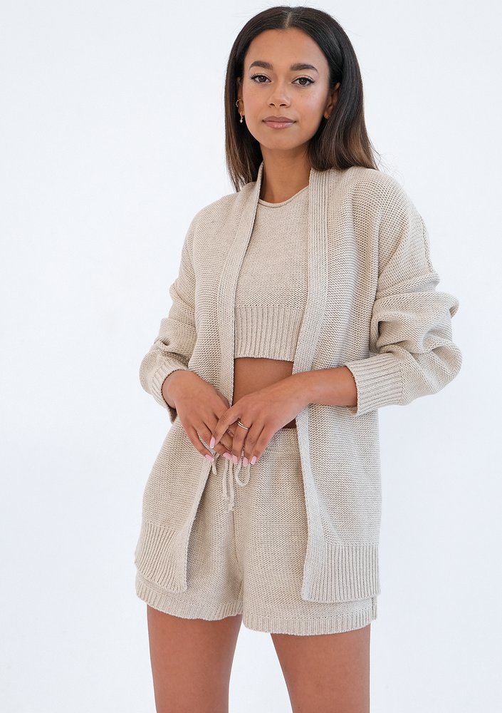 Hasme - beige cardigan
