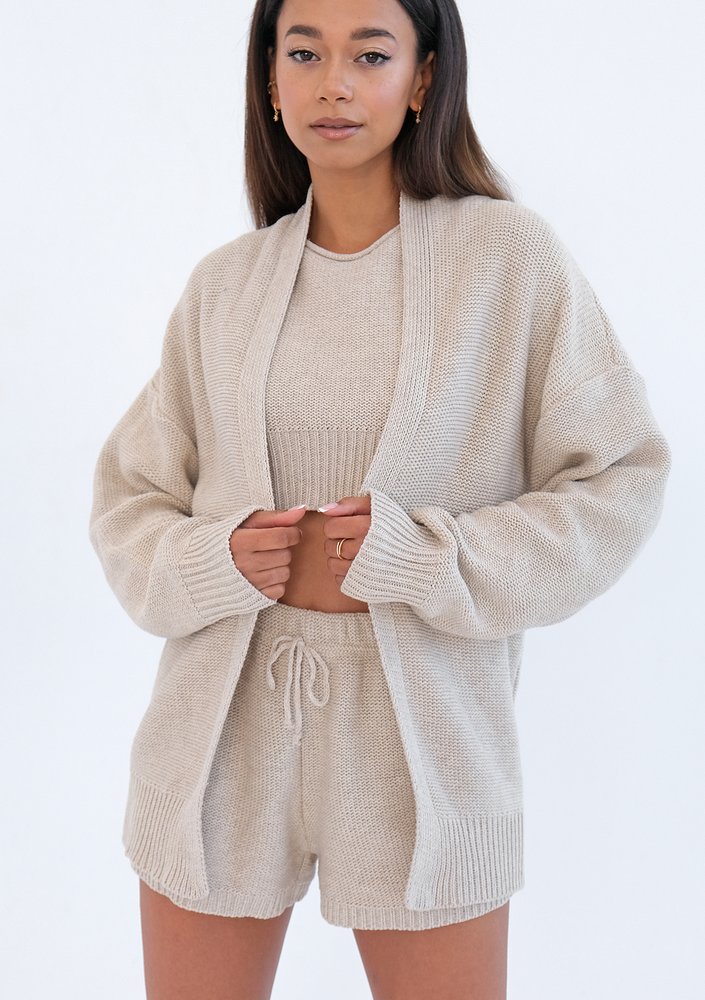 Hasme - beige cardigan