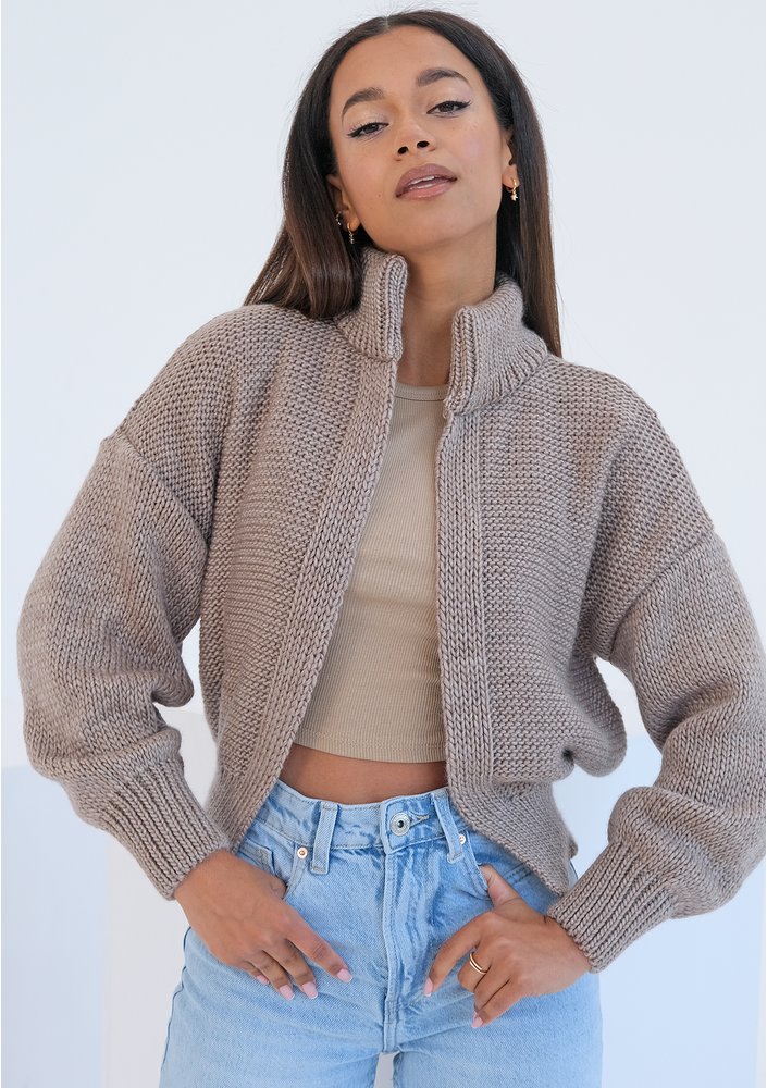 Lotus - Loose cardigan in neon ombre colors