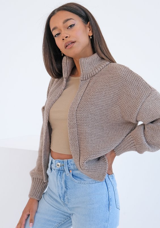 Lotus - Loose cardigan in neon ombre colors