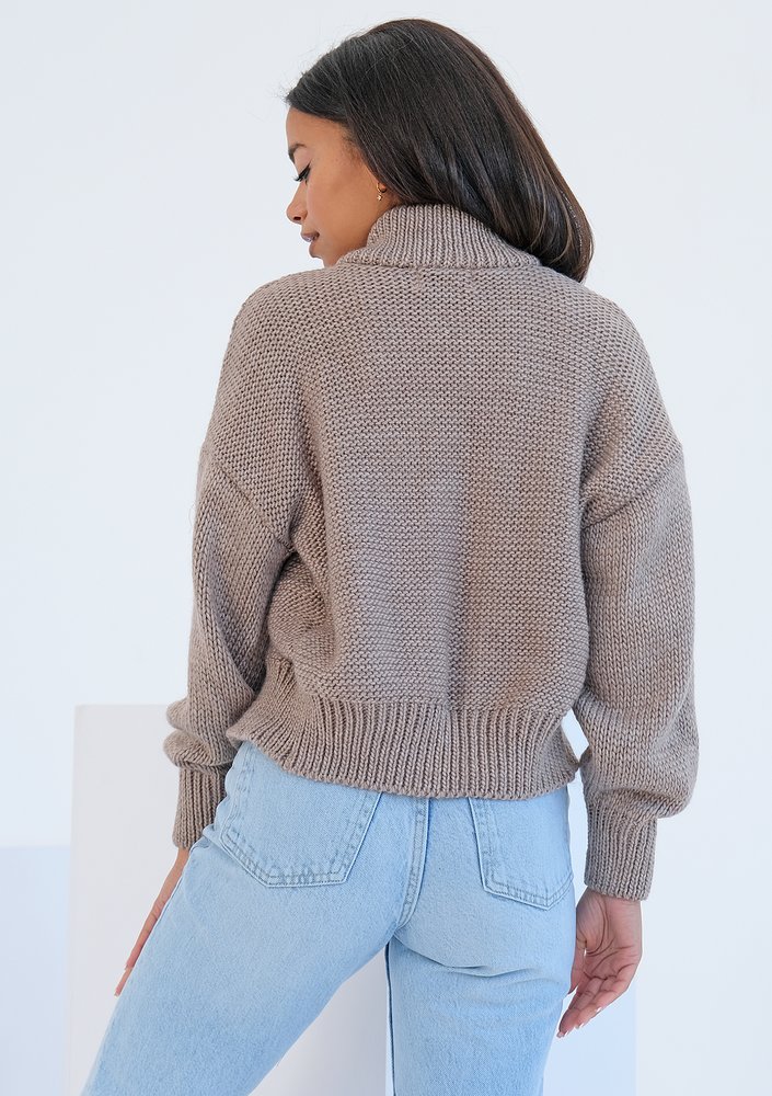 Lotus - Loose cardigan in neon ombre colors