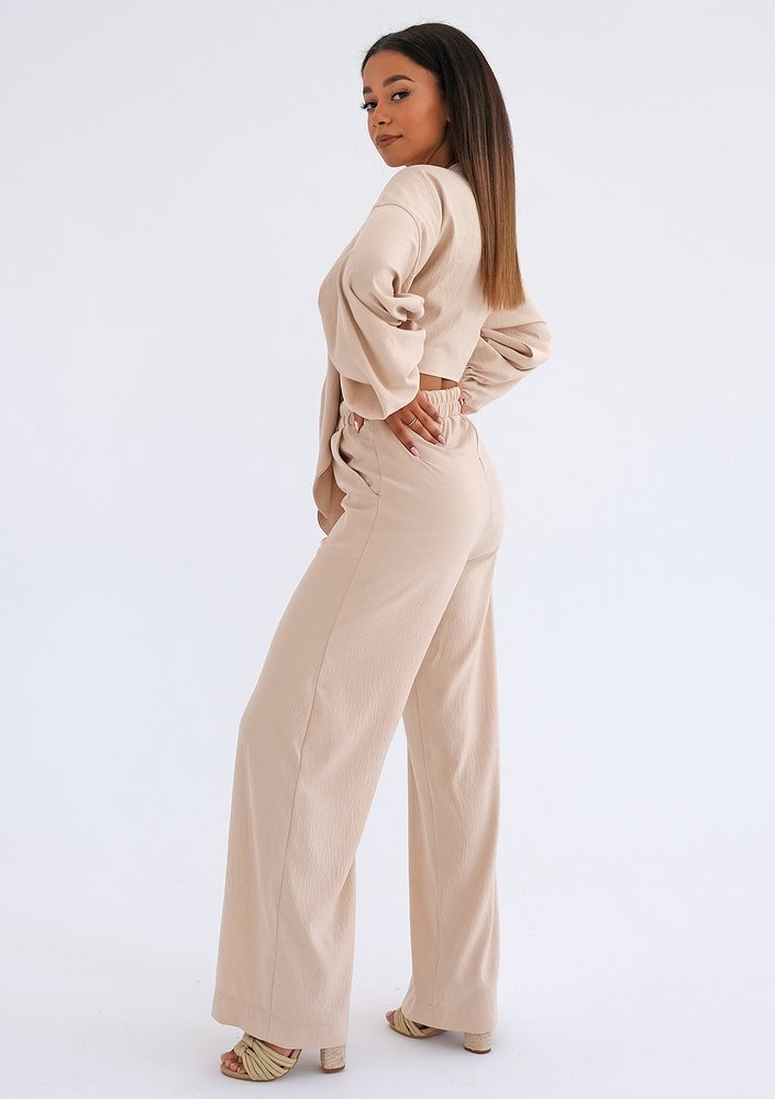 Kamari - Szerokie spodnie Beżowe