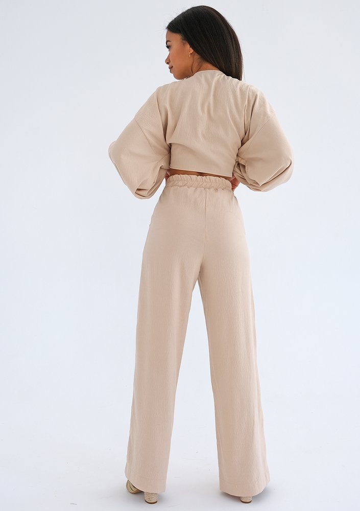 Kamari - Beige wide pants