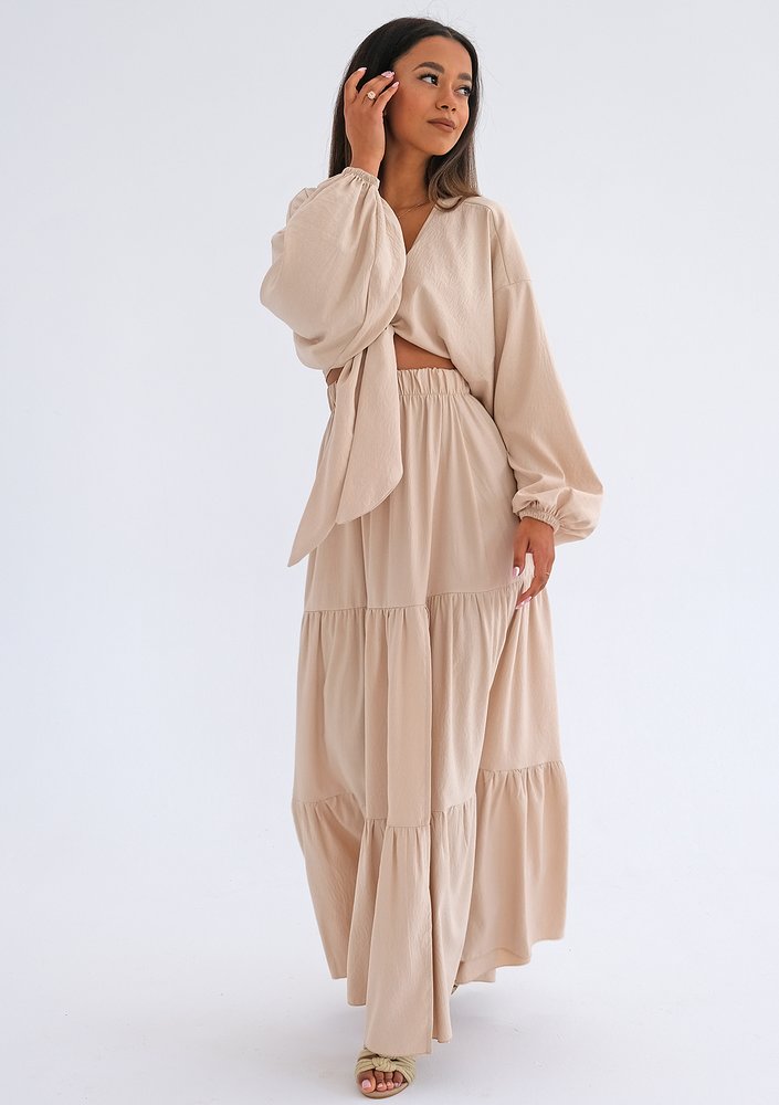 Kamari - Beige tied top