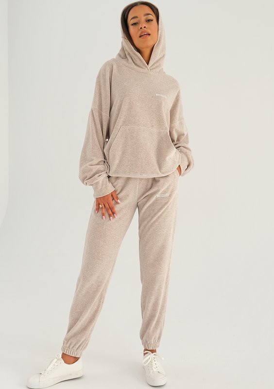 Pure - melange sandy velvet hoodie