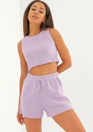 Yrsa - Lila knitted shorts