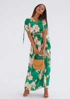 Mauro - Green floral maxi skirt