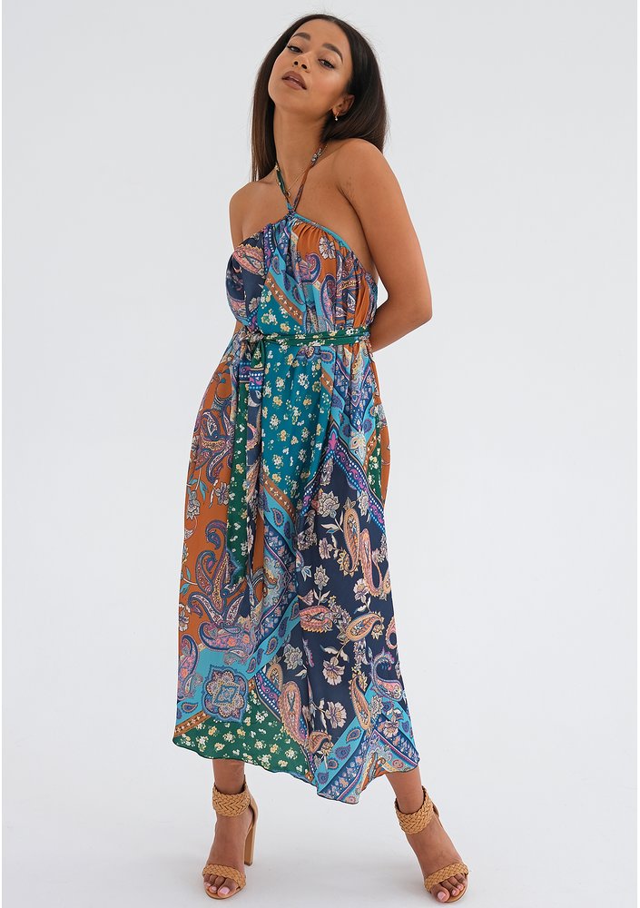 Venta - Sukienka boho w Apaszkowy Wzór