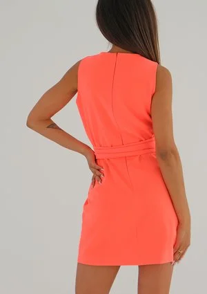 Noela - Sukienka mini Fluo Orange