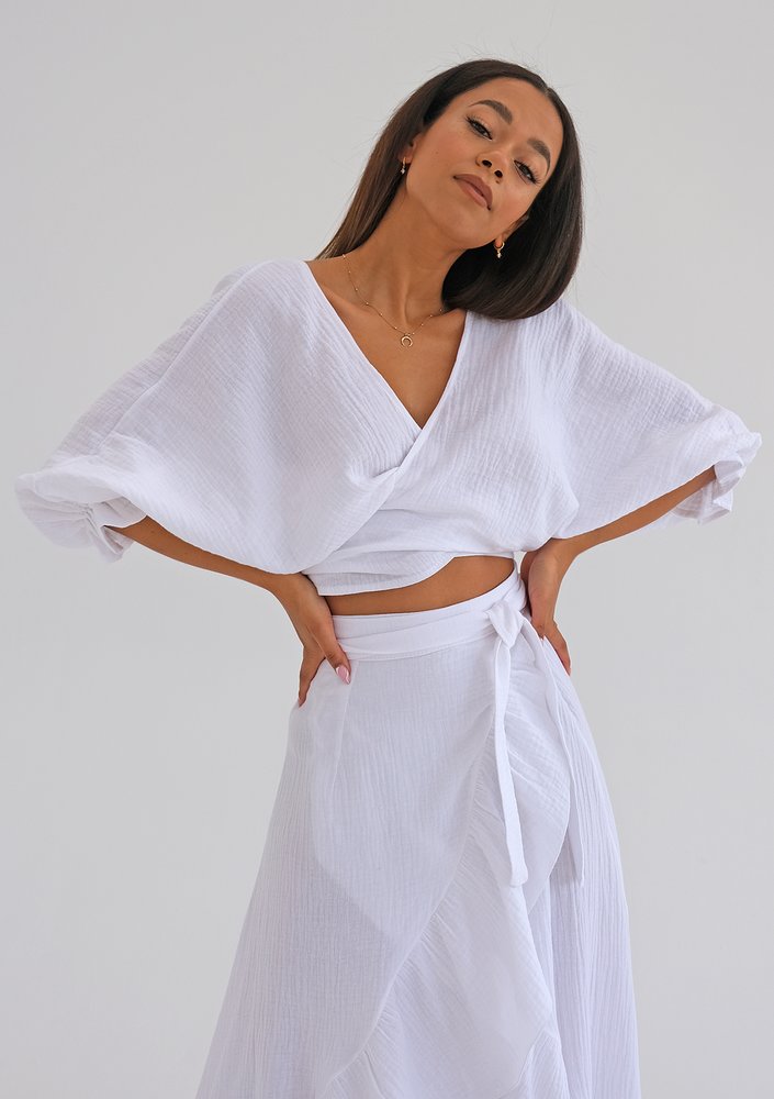 Omazi - White muslin top