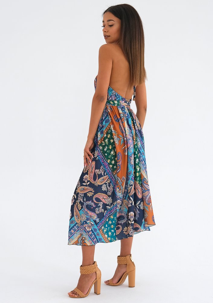 Venta - Sukienka boho w Apaszkowy Wzór