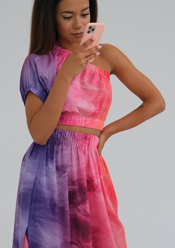 Faye - Ombre pink top