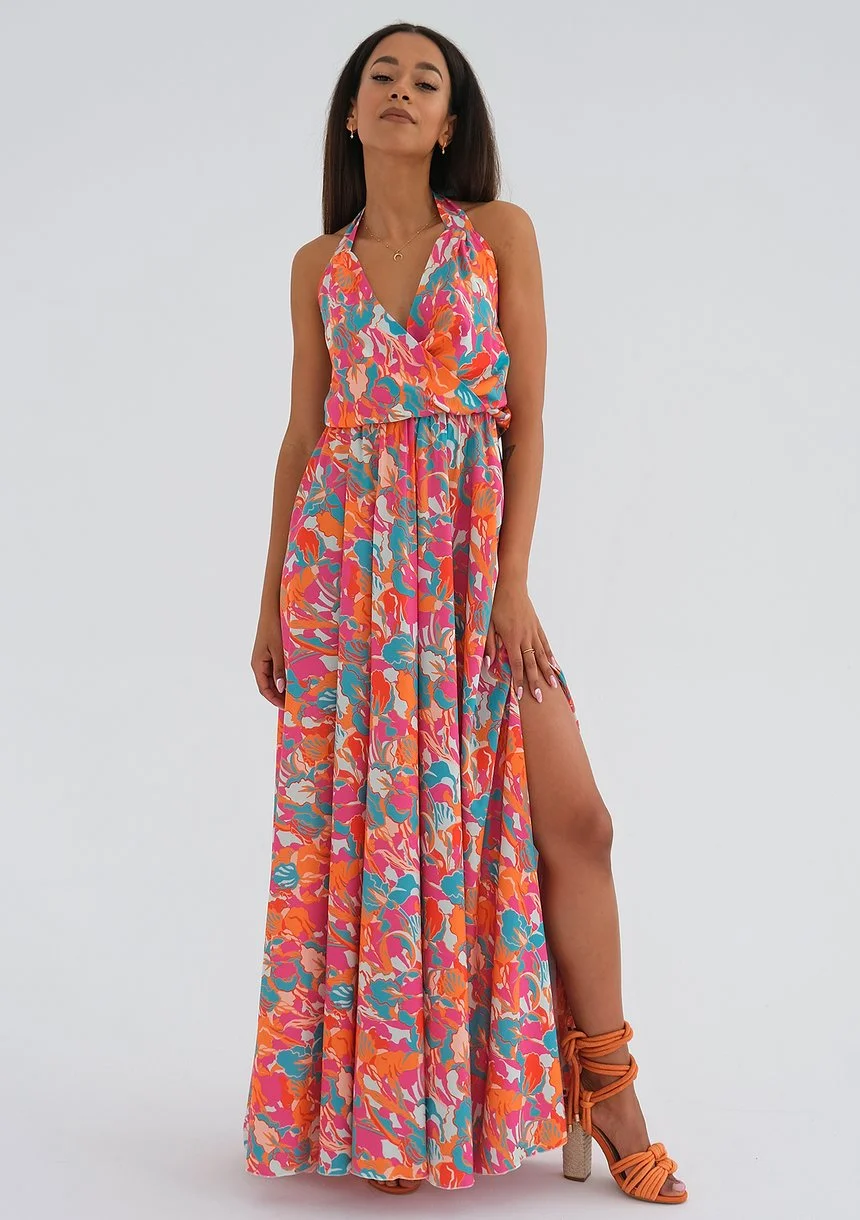 Ines - Colorful printed maxi dress