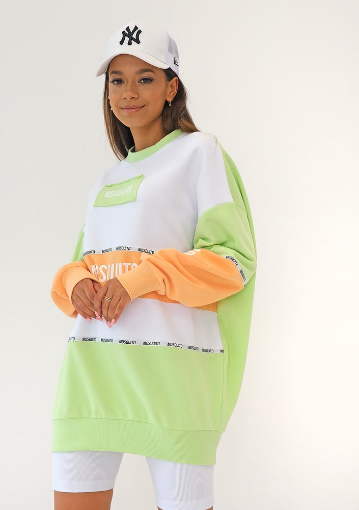Moxy - Lime logo oversized sweatshirt