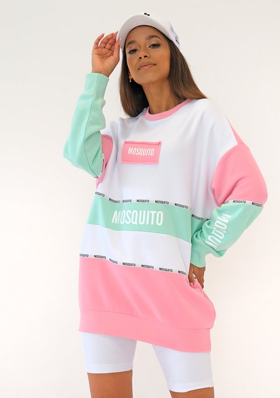 Moxy - Pink logo oversized sweatshirt