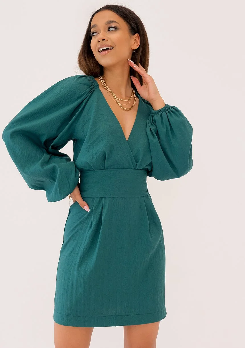 Maeva - Green mini dress