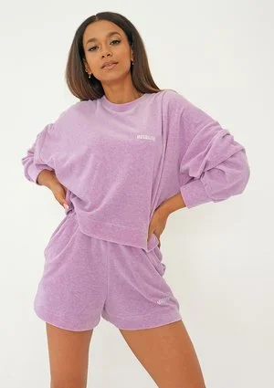 Kimsy - Melange lila velour sweatshirt