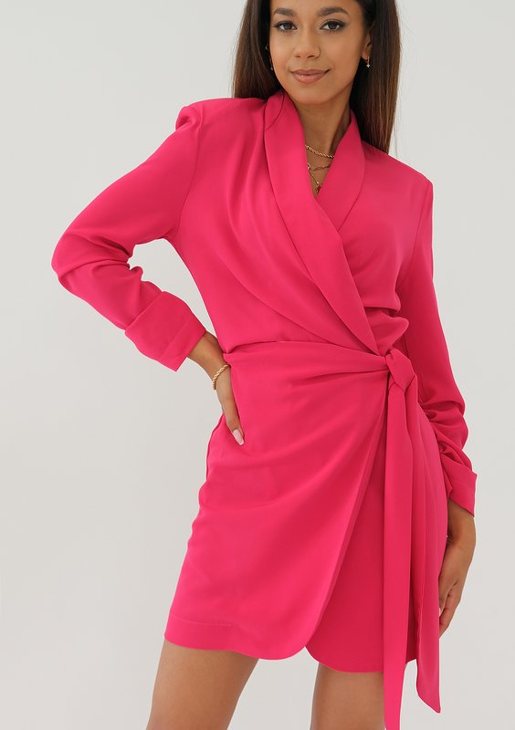 Rosie - Amaranthine mini wrap dress