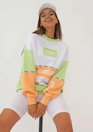 Moxy - Lime logo oversized sweatshirt