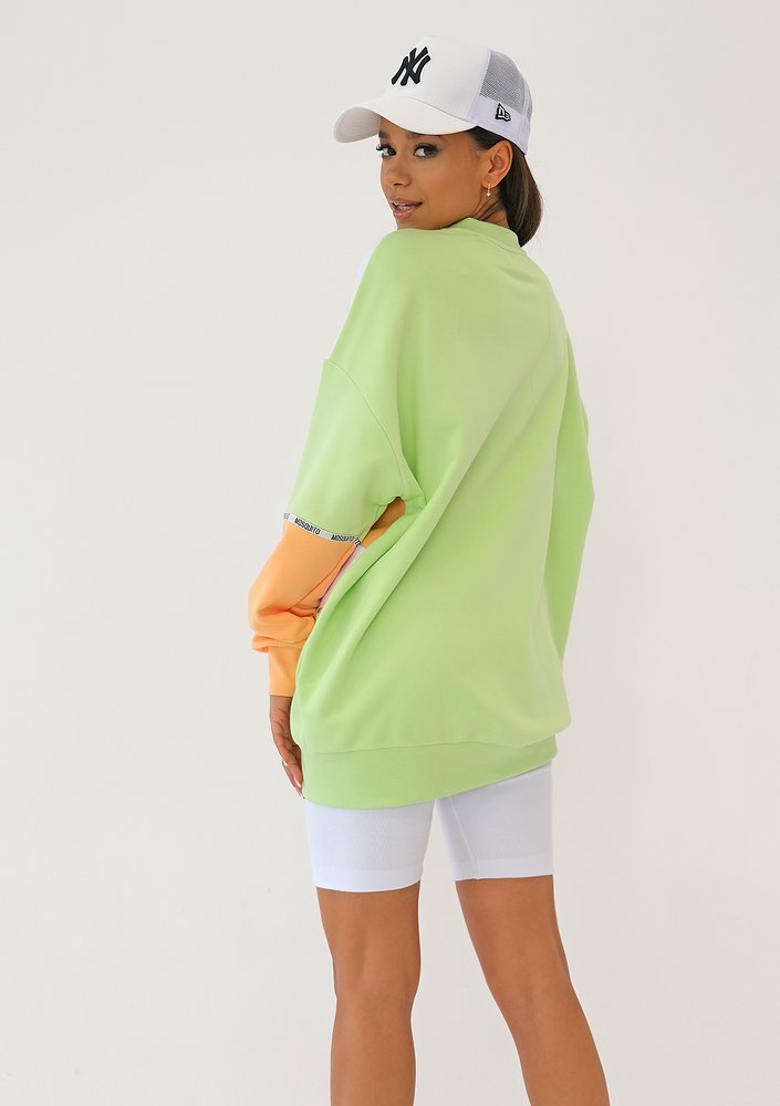 Moxy - Bluza oversize Lime Logo