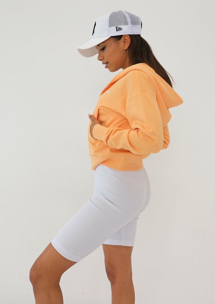 Polly - Buff orange zip hoodie