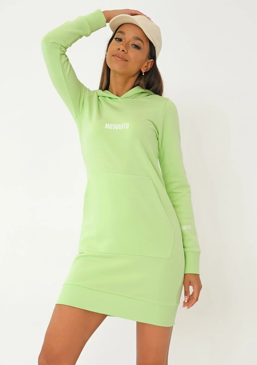 Nel - Sukienka dresowa Lime Green
