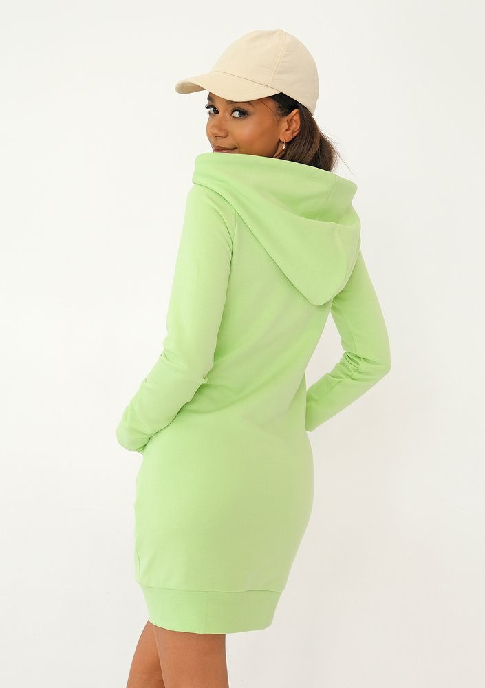 Nel - Sukienka dresowa Lime Green