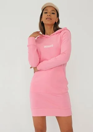 Nel - Candy pink hooded dress