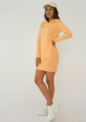 Nel - Sukienka dresowa Buff Orange