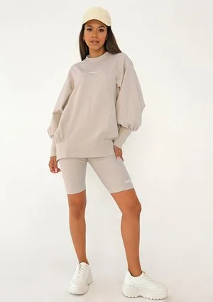 Tomso - Beige biker legging