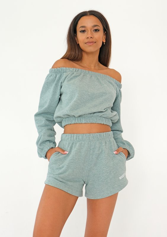 Roca - Melange mint shorts