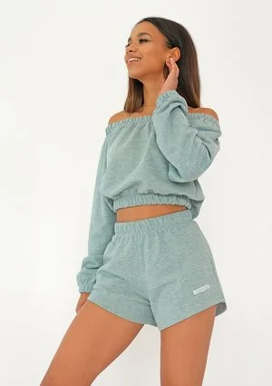 Roca - Melange mint shorts