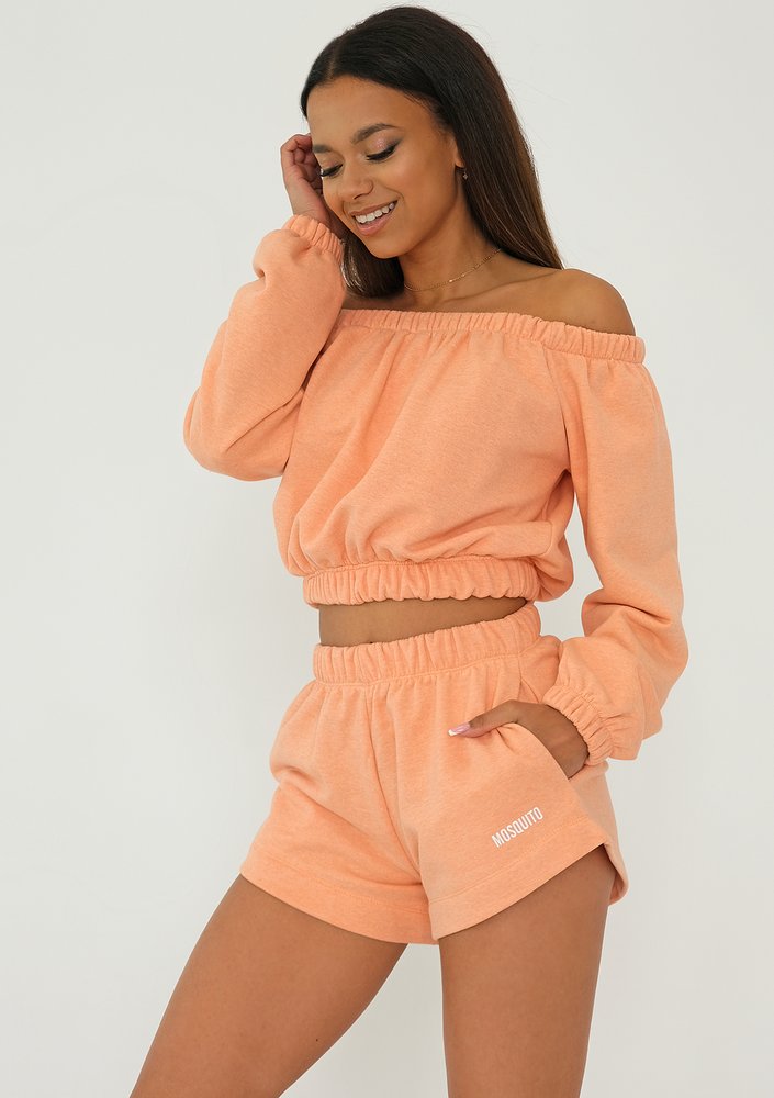 Roca - Melange orange shorts