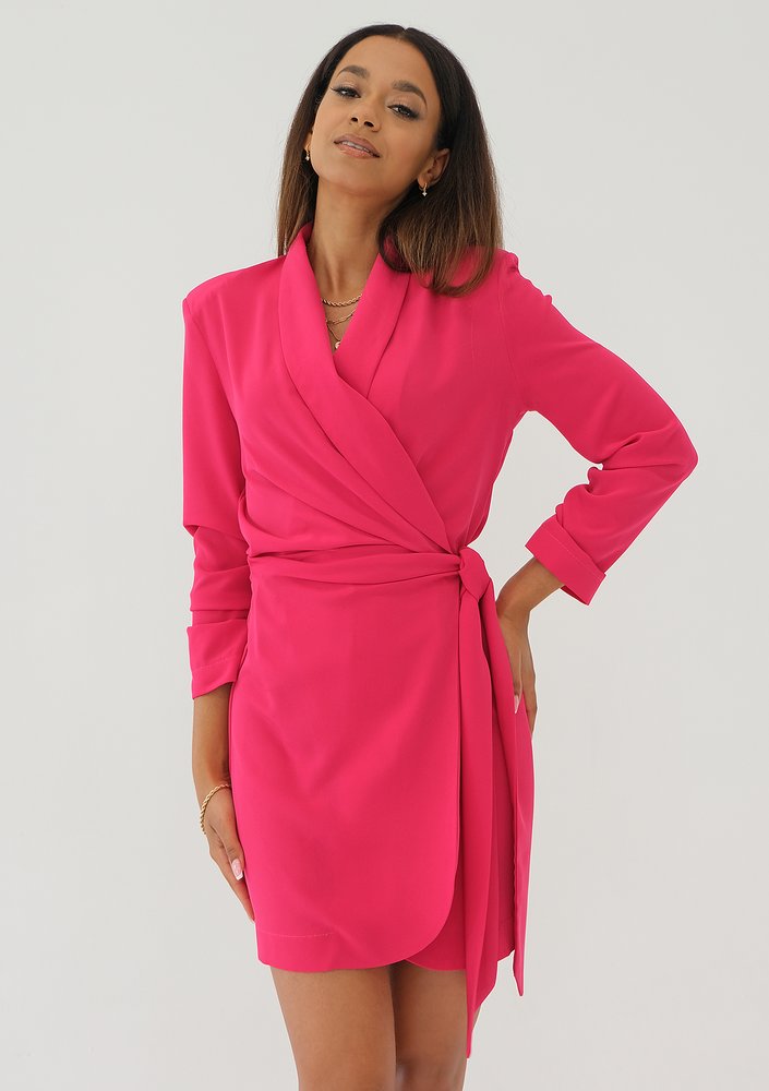Rosie - Amaranthine mini wrap dress