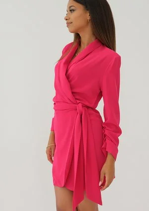 Rosie - Amaranthine mini wrap dress
