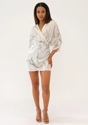 Miriam - Sukienka mini Marble Print