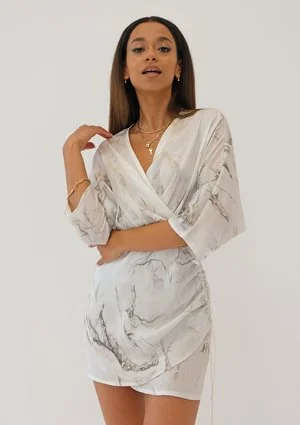Miriam - Sukienka mini Marble Print