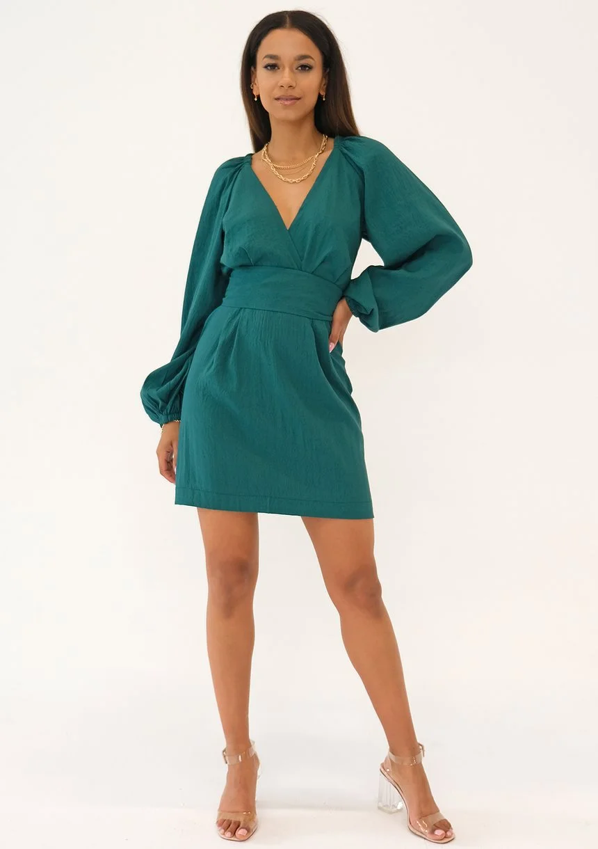 Maeva - Green mini dress
