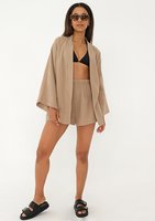 Pavla - Beige muslin shirt