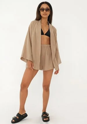Pavla - Beige muslin shirt