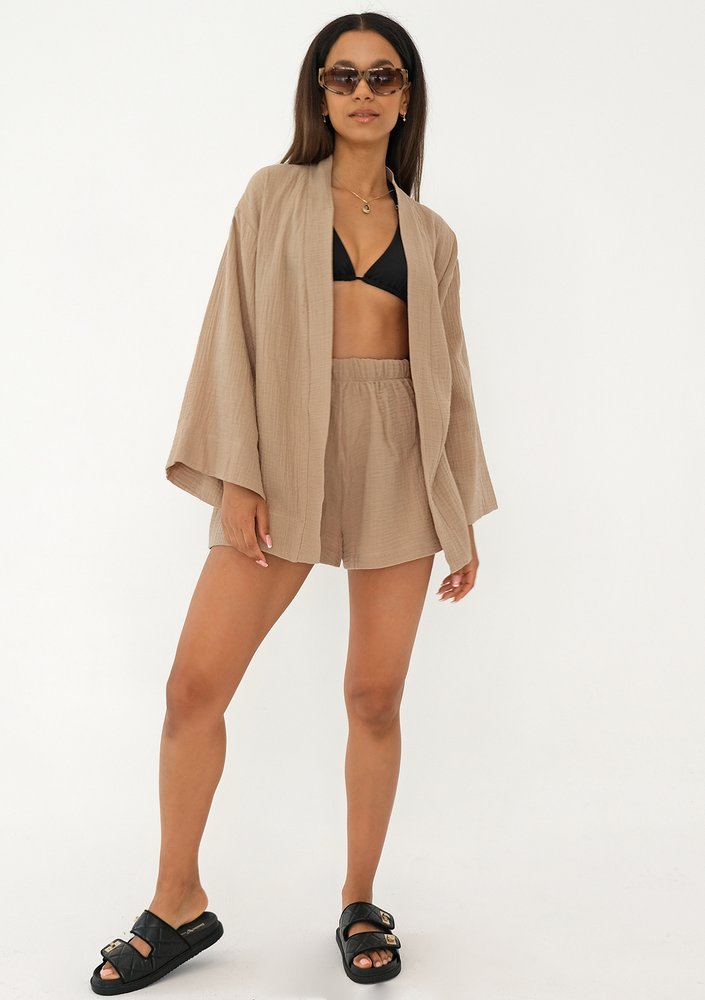 Pavla - Beige muslin shirt