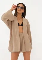 Pavla - Beige muslin shirt