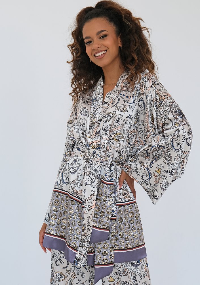 Korso - Paisley patterned kimono top