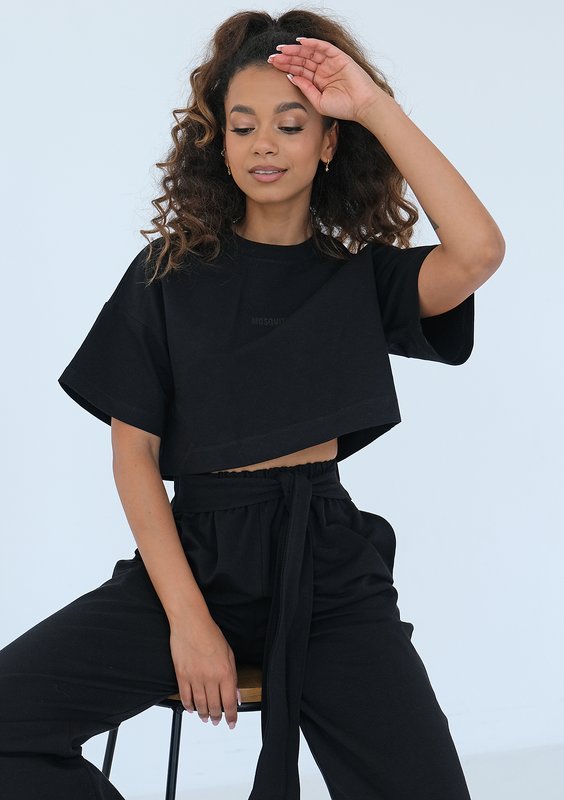 Sky - Black short T-shirt