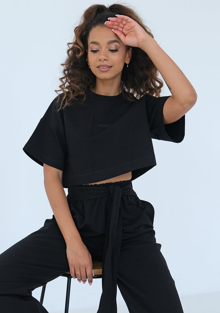 Sky - Black short T-shirt