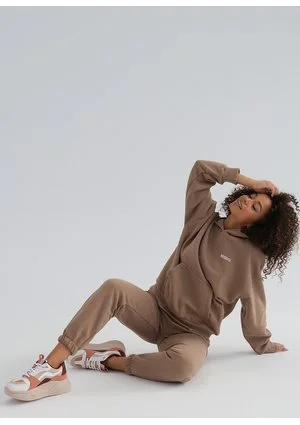 Pure - Bluza z kapturem Coffee