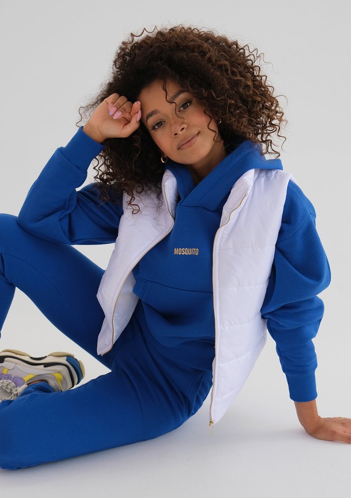 Vikkas - Pikowany bezrękawnik Biały