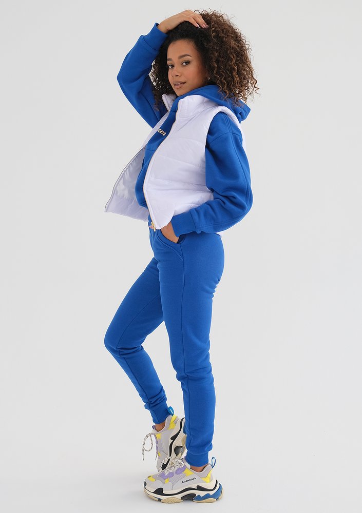 Vikkas - Pikowany bezrękawnik Biały