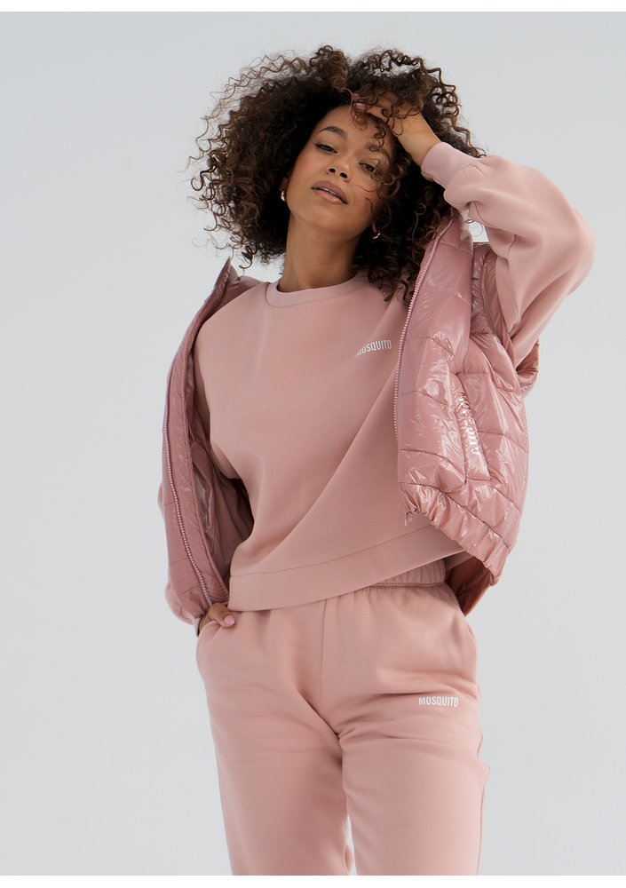 Abi - Quilted candy pink sleeveless jacket