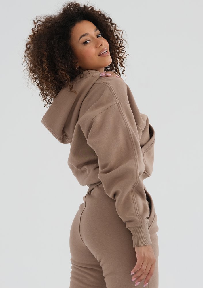 Venice - Bluza z kapturem Coffee